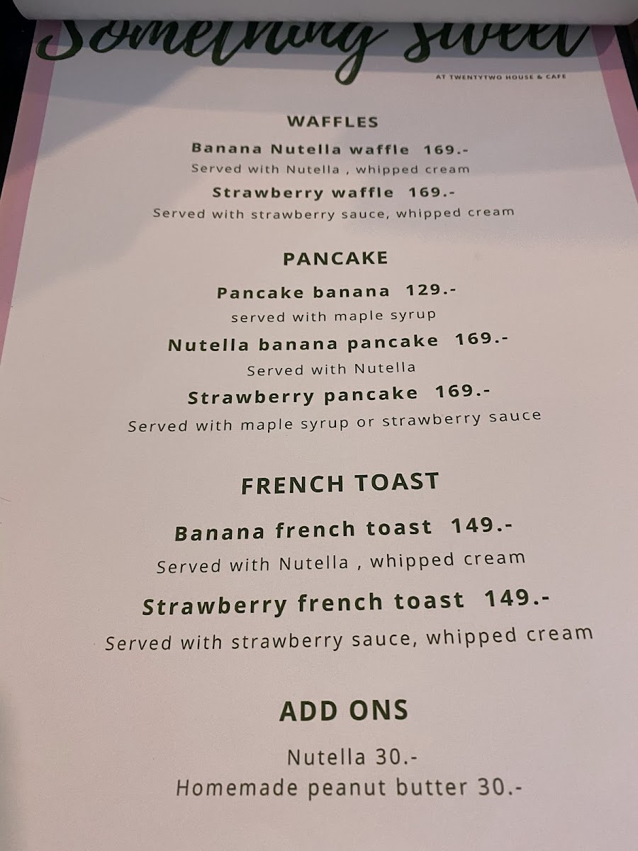 Menu Twentytwo House & Cafe-8